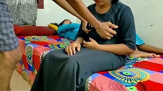 Best 3-some sex 2026:- Rajesh fucked his sister-in-law and wife on the same bed, enjoyed threesome sex together