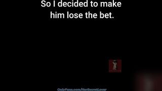My husband bet his 28-year-old apprentice that he couldn't fuck me... I made him lose the bet.