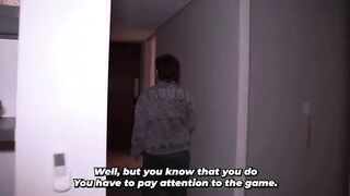 Slutty Colombian woman hooks up with her husband's friends - Celeste Alba's Group-sex