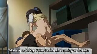 Hentai teacher bangs two students