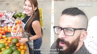 Lalin hotty Market Vendor With a Big Booty Gets an Offer This honey Can't Refuse... Teases What Comes After