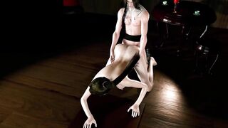3D Big Breasts Slut Have a Hardcore Sex with Tall Big Ramrod