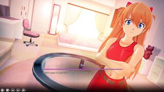 My Comics Fantasy - Banging Asuka from Evangelion's Pink Pussy Stepsister in Her Room