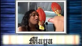 White on Black Blowjob-job for a Cute and Young Black Vagina Eating a Big White Wang