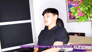 HANNAH MILLER LETS HER STEPSON'S MASSEUR ALMOST ALL ASTONISHING FRIEND BANG HER IN THE ASS.