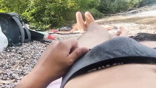 Exhibitionist Hotty Watches Me Cum After I Show Her My Ramrod