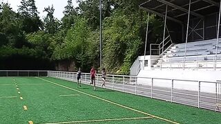 Busty French Sweetheart Riding Knob After Practise