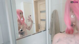 Stepsister Catches Me Fucking Sex Doll with Her Nudes Then Replaces the Doll and Takes My Massive Penis