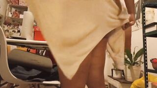 My Chubby Preggy Girlfriend Sends Me a Clip of Herself Putting on Her Thong