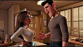 Copy Room Wench - Slutty office hotty gets fucked in the copy room (AI Generated)