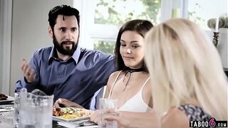 Stepdad trains teen stepdaughers arsehole during the time that is home