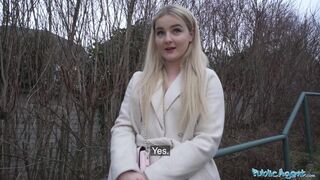 Public Agent Sexy Blonde from California Sucks and Screws a Huge European Ramrod