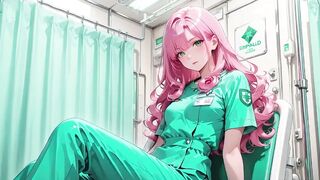 Pink Hair Nurse's Afternoon Whispers: From Idle Gaze to Fingertips Trembling