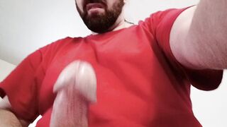 Massive knob cum blast chap masturbating ft. N8 inches long