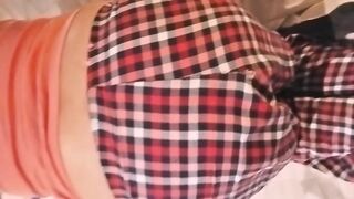 Observe and enjoy a round, chubby and marvelous booty.