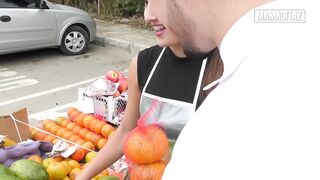 Lalin hotty Fruit Vendor Approached Outdoors, This honey Assents to Leave With Him... What Happens Next Is Wild