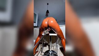11 inches Sex-toy got my tight Creamy twat Creaming and Squirting(BIG ORGASM)