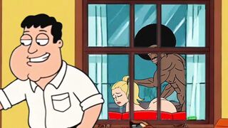 Black Plumber Bangs Married Housewife Behind Her Cuckold Husband's Back