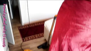 Fascination with vacuum cleaners (Sexy in nylons)