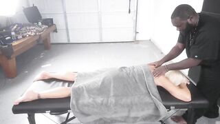 GOLDEN-HAIRED GILF NEEDS A RUBDOWN MASSAGE AND A THICK BLACK ROD