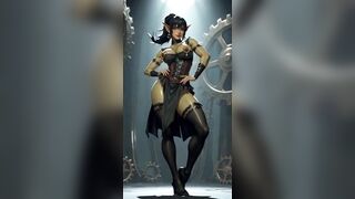 Just Some Female Orc Show Breasts, Ai Animation