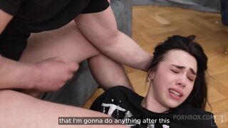 Severe Humiliation. I Piddled BF off Hard and He Drilled Me on the Floor. 4K HD Tim Team