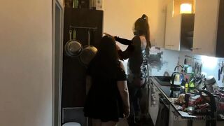 Kitchen Fisting Frenzy - Older Doxies Stretched Wide Open
