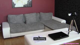 Female Agent - Cute Girl Explores Agent's Pussy in a Steamy Office Meeting
