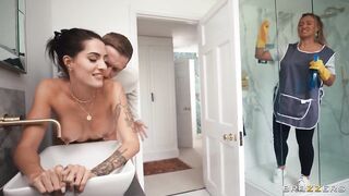 Brazzers - a Admirable Maid Coco Bae Can Clearn Cum off a Rod