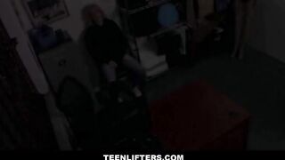 TeenLifters - Big Breasts Golden-haired Teen Shoplifter Agrees To Fuck Big Dick Mall Cop If He Doesn't Notify The Police