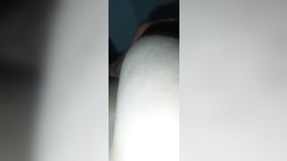My wife's bushy wet cunt close-up