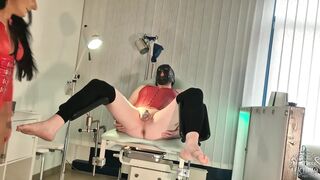 I'm intend to screw your asshole on the gynecological chair