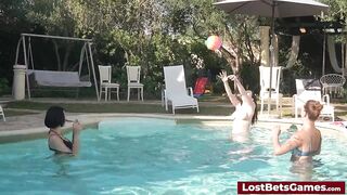 The Strip volleyball loser faces a fleshly outdoor challenge
