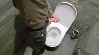 Cumming at the mall. Masturbating in a public restroom.