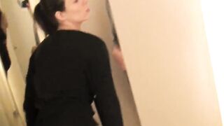 Lesbian Strapon Sex in Fitting Room
