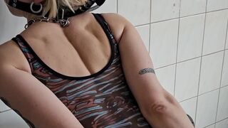 Gagball and cuffs... the beginning of something precious