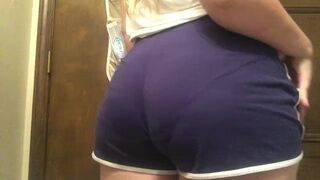 Giving my plump ass a wedgie