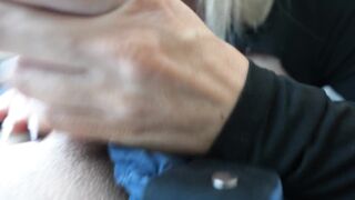 GOLDEN-HAIRED BIMBO with MASSIVE PIERCED BOOBS Gets BANGED on DATE NIGHT