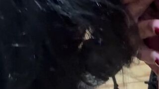 Sucking some schlong at the tanning salon