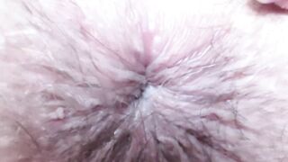 Bizarre close up on my winking rectal hole