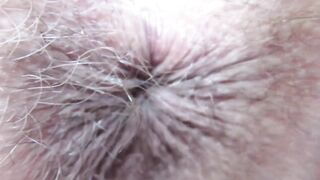 Bizarre close up on my winking rectal hole