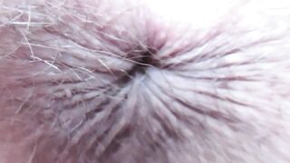 Bizarre close up on my winking rectal hole