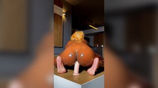 One of my subscribers told me to ride a vibrator in the kitchen