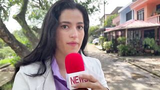 A Sexy Reporter Gets a Hard Screw for Breaking the News!