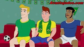 Gay orgy at the World Cup with players.