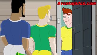 Gay orgy at the World Cup with players.