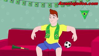 Gay orgy at the World Cup with players.