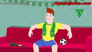 Gay orgy at the World Cup with players.