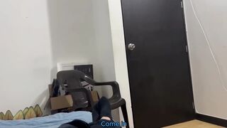 Tied up and Blindfolded, My Roommate Screws Me and My Boyfriend Almost Catches Us