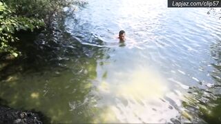 Solo Hunk Berlin Lakes SFW FKK Naturist Swim - Lapjaz.com Ecosexual Ecoporn